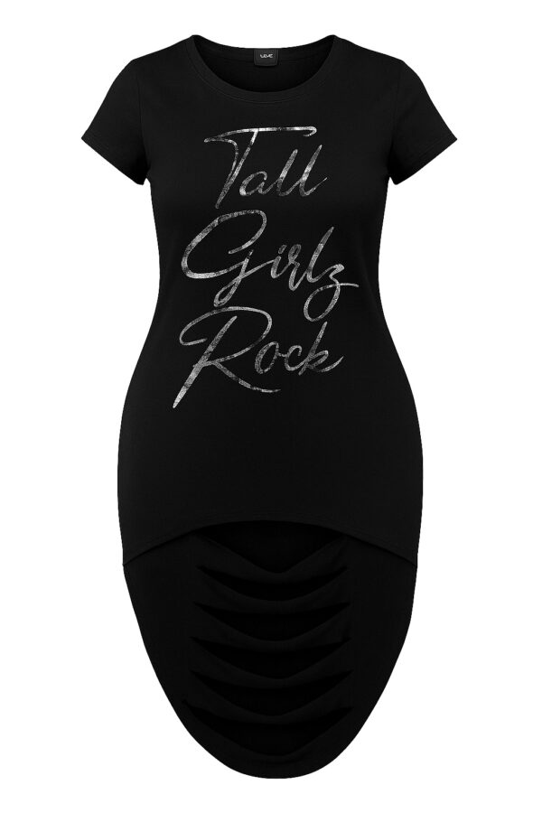 Black Tee - Tall Girlz Rock Script